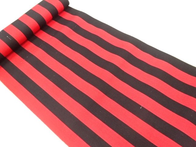 JAPANESE KIMONO / ANTIQUE BOLT FOR HASSUN OBI / WOVEN STRIPE